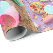 Weihnachts 10 Fotos Collage Geschenkpapier (Rolleneckpunkt)