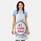 Weihnachts #1 Cookie Baker Schürze (Getragen)