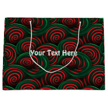 Weihnachts-3D-Rot- und Grüne-Wirbel