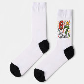 Weihnachts 6 7 Socken (Linkes Detail)