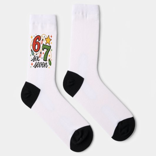 Weihnachts 6 7 Socken (Rechts)