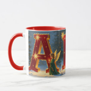 Weihnachts-ABC-Festtags-Kaffeetasse Tasse
