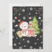 Weihnachts-Abend-Feier Einladung (Rückseite)