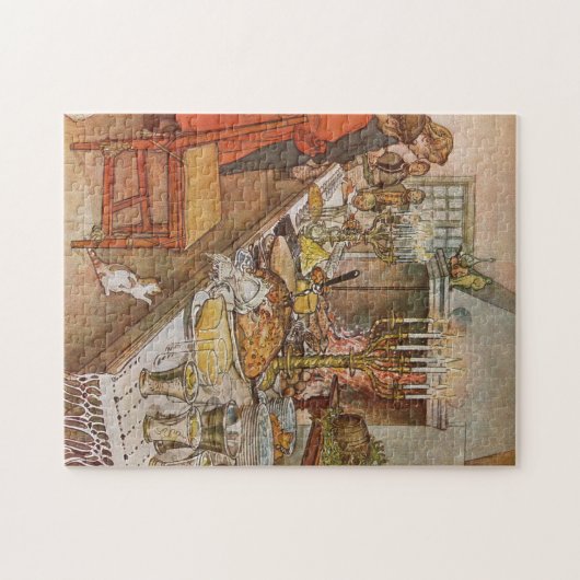 Weihnachts-Abendessen Carl Larsson 1904 Puzzle (Horizontal)