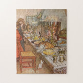 Weihnachts-Abendessen Carl Larsson 1904 Puzzle (Vertikal)