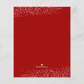 Weihnachts-Abendessen Feiertag Einladung Flyer (Hinten)