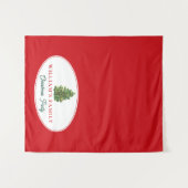 Weihnachts-Abendessen Party Buffet Tischläufer Wandteppich (Vorderseite (Horizontal))