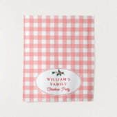 Weihnachts-Abendessen Party Buffet Tischläufer Wandteppich (Vorderseite)