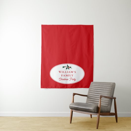 Weihnachts-Abendessen Party Buffet Tischläufer Wandteppich (Beispiel)