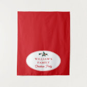 Weihnachts-Abendessen Party Buffet Tischläufer Wandteppich (Vorderseite)