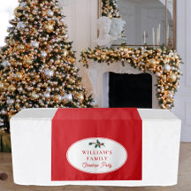 Weihnachts-Abendessen Party Buffet Tischläufer