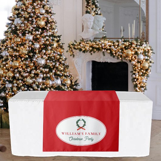 Weihnachts-Abendessen Party Buffet Tischläufer Wandteppich