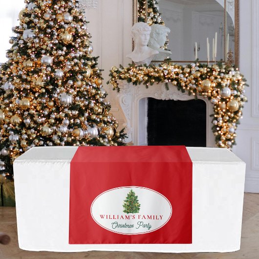 Weihnachts-Abendessen Party Buffet Tischläufer Wandteppich