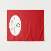 Weihnachts-Abendessen Party Buffet Tischläufer Wandteppich (Vorderseite (Horizontal))