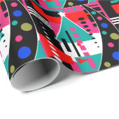 Weihnachts-Abstrakt Retro Geschenkpapier (Rolleneckpunkt)