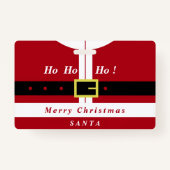 Weihnachts-Abzeichen Weihnachtsmann gibt Custom Yo Ausweis (Vorderseite)