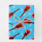 Weihnachts Acoustic Gitarre Muster Geschenkpapier Set (Beispiel)