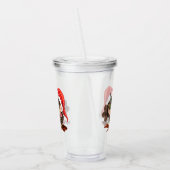 Weihnachts Acrylic Tumbler Baby Owl mit Geschenken Acryltrinkbecher (Links)