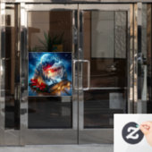 Weihnachts-Advent-Fenster Klammern Fensteraufkleber (Büro Tür)