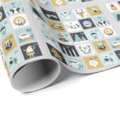 Weihnachts-Advent Geschenkpapier (Rolleneckpunkt)