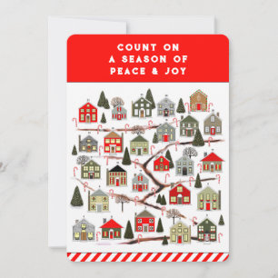 Weihnachts-Adventskalender-Feiertagskarten Feiertagskarte
