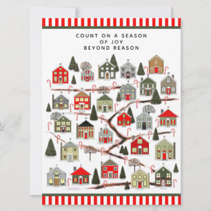 Weihnachts-Adventskalender-Karten Feiertagskarte