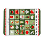 Weihnachts-Adventskalender Magnet (Horizontal)