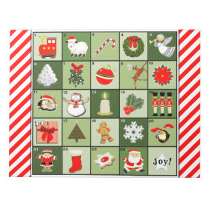 Weihnachts-Adventskalender Notizblock