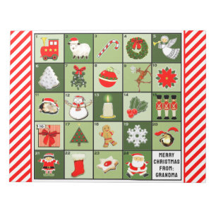 Weihnachts-Adventskalender Notizblock