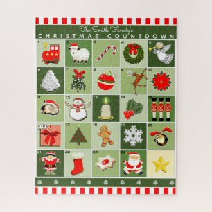 Weihnachts-Adventskalender-Puzzle Puzzle
