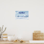 Weihnachts-Adventskalender zum Countdown Poster (Küche)