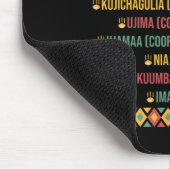 Weihnachts-Afrikanisches Glück Kwanzaa 7 Sieben P Mousepad (Ecke)