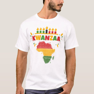 Weihnachts Afrikanisches pulsierendes Afrika Happy T-Shirt