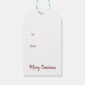 Weihnachts-Afroamerikaner Jolly Santa Claus, Geschenkanhänger (Rückseite)