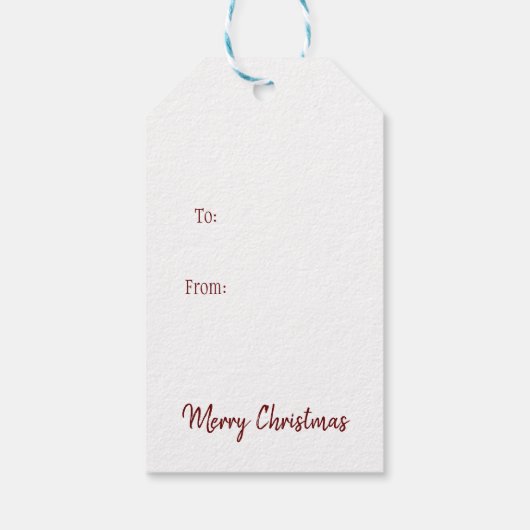 Weihnachts-Afroamerikaner Jolly Santa Claus, Geschenkanhänger (Rückseite)