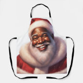 Weihnachts-Afroamerikaner Jolly Santa Claus, Schürze (Vorderseite)