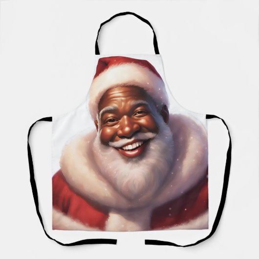 Weihnachts-Afroamerikaner Jolly Santa Claus, Schürze (Vorderseite)