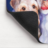 Weihnachts-Airedale-Terrier Mousepad (Ecke)