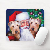 Weihnachts-Airedale-Terrier Mousepad (Mit Mouse)