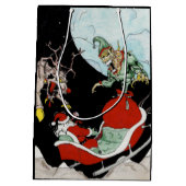 Weihnachts-Albtraum Custom Geschenktasche Mittlere Geschenktüte (Rückseite)