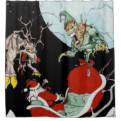 Weihnachts-Albtraum Duschvorhang (Vorderseite)