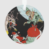 Weihnachts-Albtraum-Rundbaum Ornament (Rückseite)