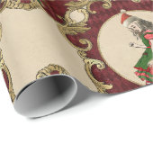 Weihnachts-Alice im Wunderland Geschenkpapier (Rolleneckpunkt)