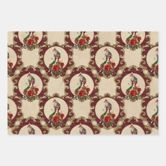 Weihnachts-Alice im Wunderland Geschenkpapier Set (Vorderseite 2)