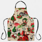 Weihnachts-Alice im Wunderland Schürze (Vorderseite)