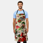 Weihnachts-Alice im Wunderland Schürze (Getragen)