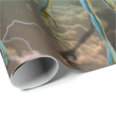 Weihnachts-Alien Geschenkpapier (Rolleneckpunkt)