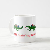 Weihnachts-Alligator-Tasse Kaffeetasse (Vorderseite Links)