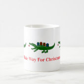 Weihnachts-Alligator-Tasse Kaffeetasse (Mittel)