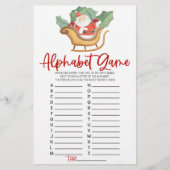 Weihnachts Alphabet Baby Showspiel Briefpapier (Vorderseite)